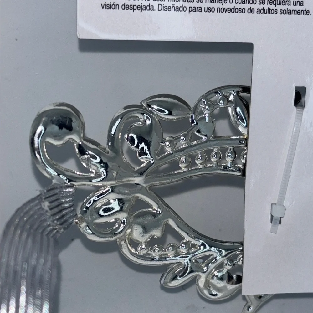 Jeweled Masquerade Mask - Silver - Picture 4 of 7